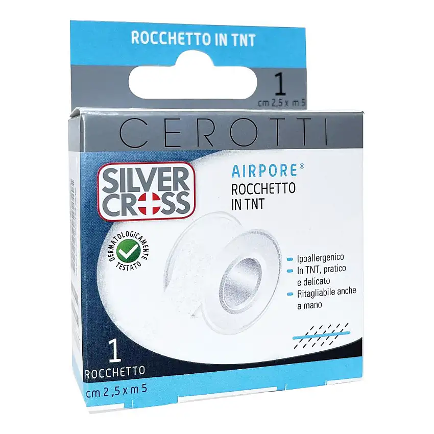 CEROTTO IN ROCCHETTO SILVER CROSS AIRPORE 2,5X500 CM 1 PEZZO