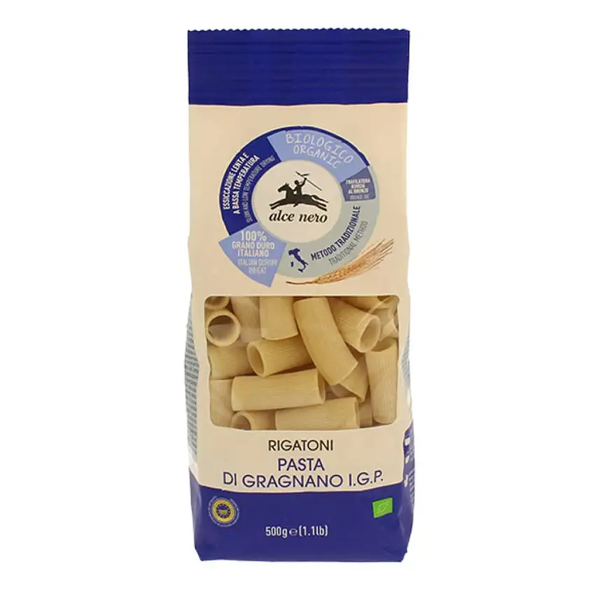 RIGATONI DI GRAGNANO DI SEMOLA DI GRANO DURO IGP BIO 500 G