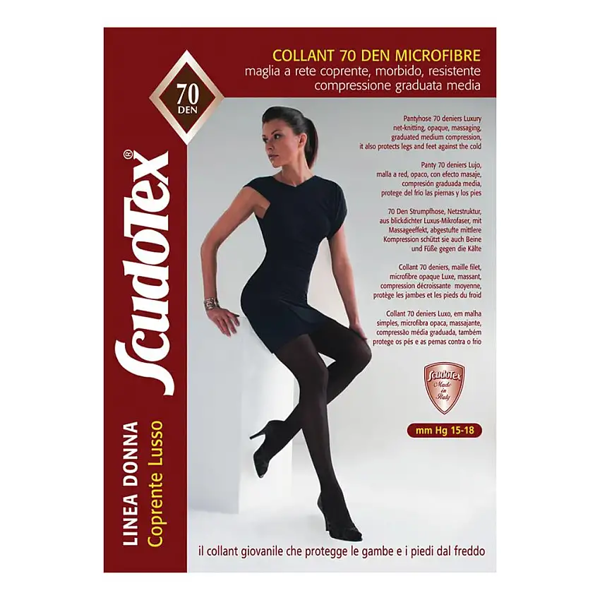 SCUDOTEX COLLANT 70 COPRENTE LUSSO M.R. NERO 1