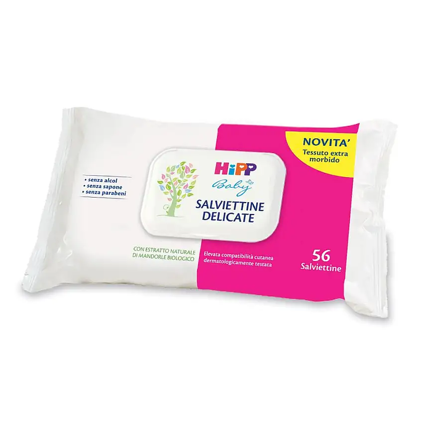 HIPP SALVIETTE DELICATE 1X56 PEZZI