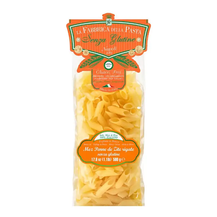 MEZ PENNE DE ZITE RIGATE PASTA SENZA GLUTINE 500 G