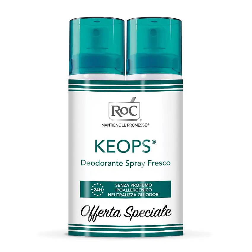 ROC KEOPS BUNDLE DEODORANTE SPRAY FRESCO 100 ML