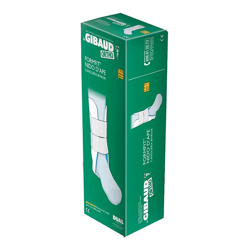 CAVIGLIERA BIVALVA FORM FIT NIDO D'APE GIBAUD ORTHO TAGLIA UNICA ALTEZZA 25 CM SINISTRA