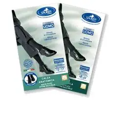 CALZA UOMO COTONE 140 DENARI PICCOLA BLU