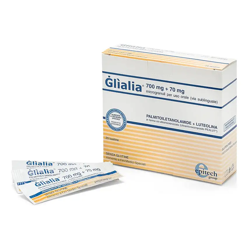 GLIALIA 700MG + 70MG MICROGRANULI USO ORALE VIA SUBLINGUALE 20 BUSTINE 1,27 G