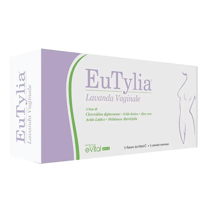 EUTYLIA LAVANDA VAGINALE 5 FLACONI 140 ML + 5 CANNULE MONOUSO