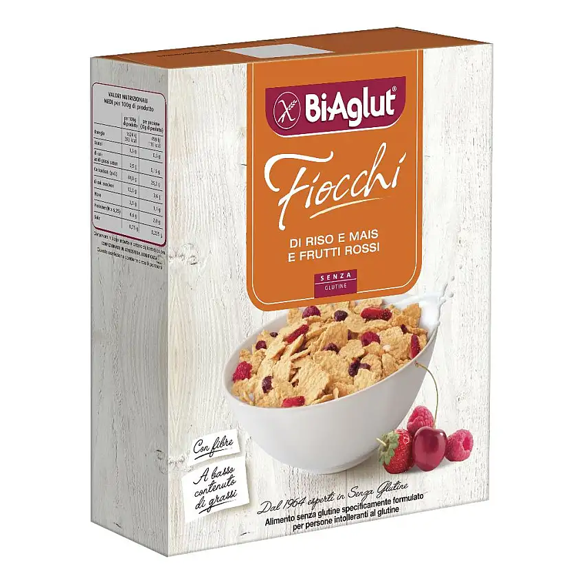 BIAGLUT CEREALI PRIMA COLAZIONE AI FRUTTI ROSSI 275 G