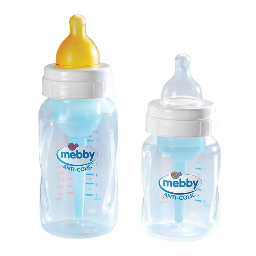 MEBBY BIBERON STEP 1+2 ANTI-COLIC 180 ML LATTICE