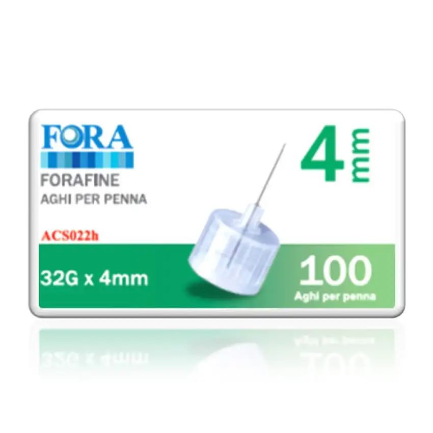 AGO PER PENNA DA INSULINA FORA FINE GAUGE 32 4 MM 100 PEZZI