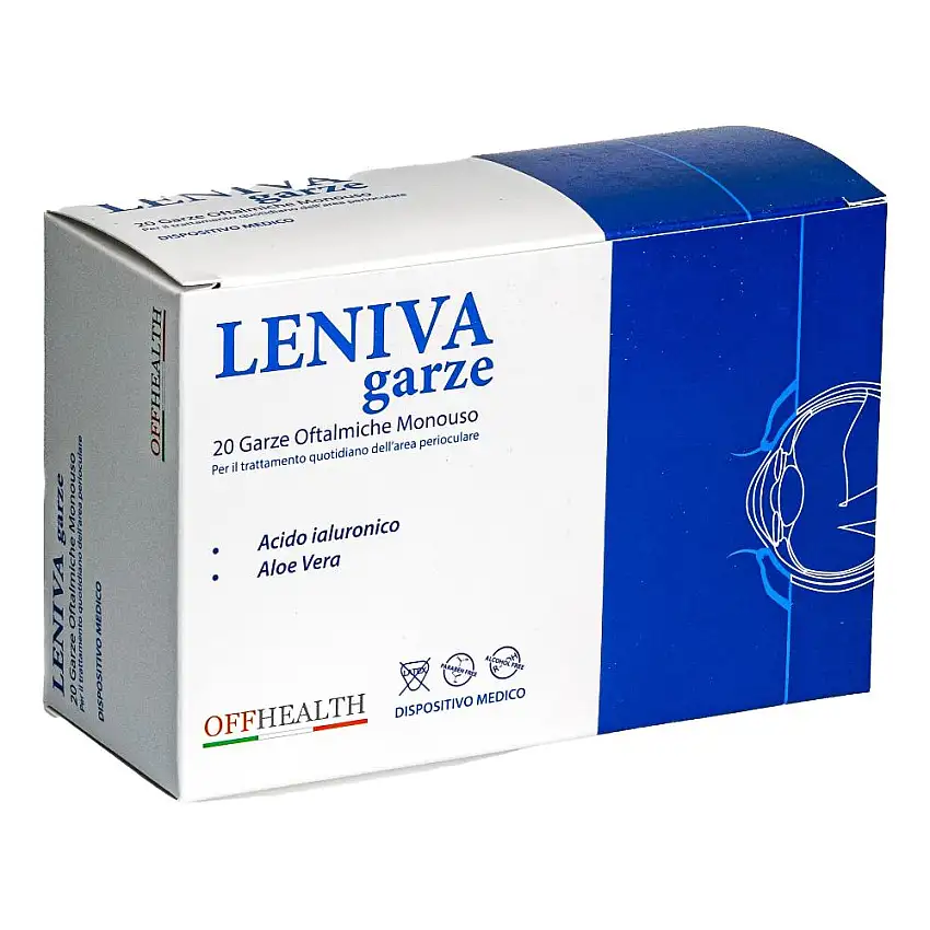 LENIVA GARZE OFTALMICHE 20 PEZZI