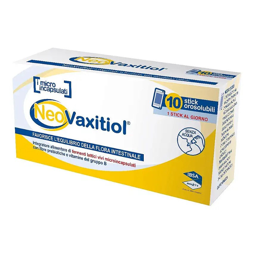 NEOVAXITIOL 10 STICK OROSOLUBILI DA 1,5 G