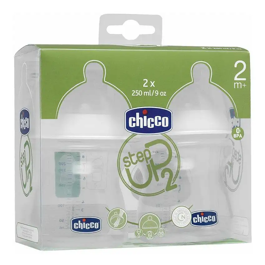 CHICCO BIBERON NATURAL FEEL 2 MESI+250 ML MEDIUM