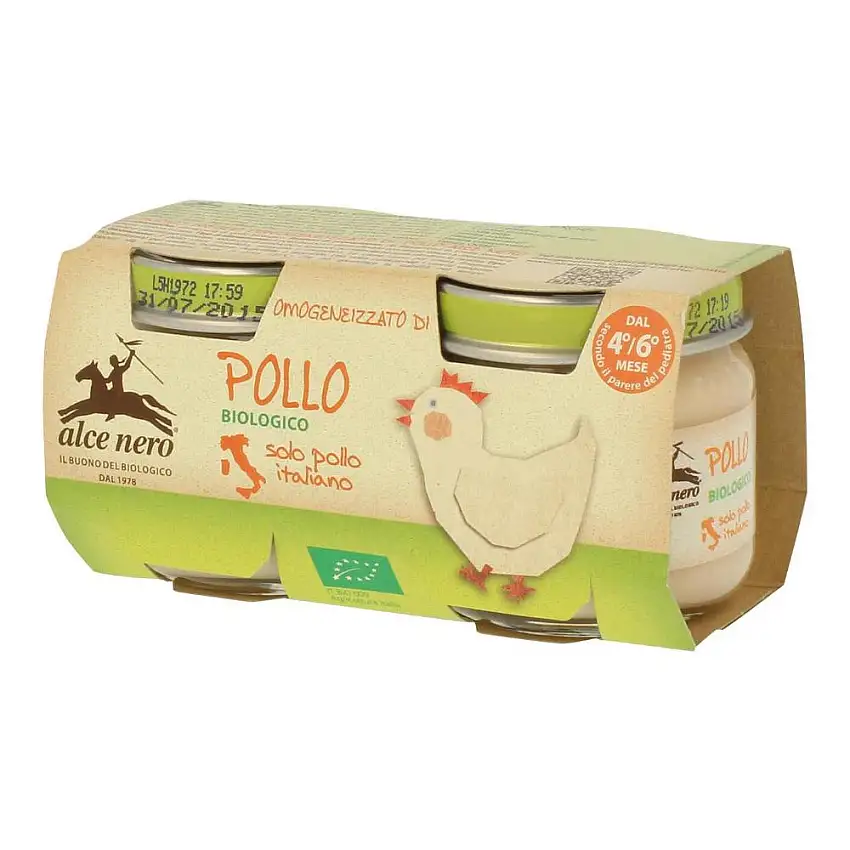 OMOGENEIZZATO DI POLLO BABY FOOD BIO 2 X 80 G