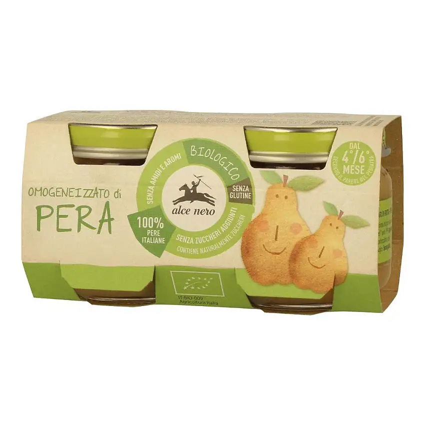 OMOGENEIZZATO DI PERA BABY FOOD BIO 2 X 80 G
