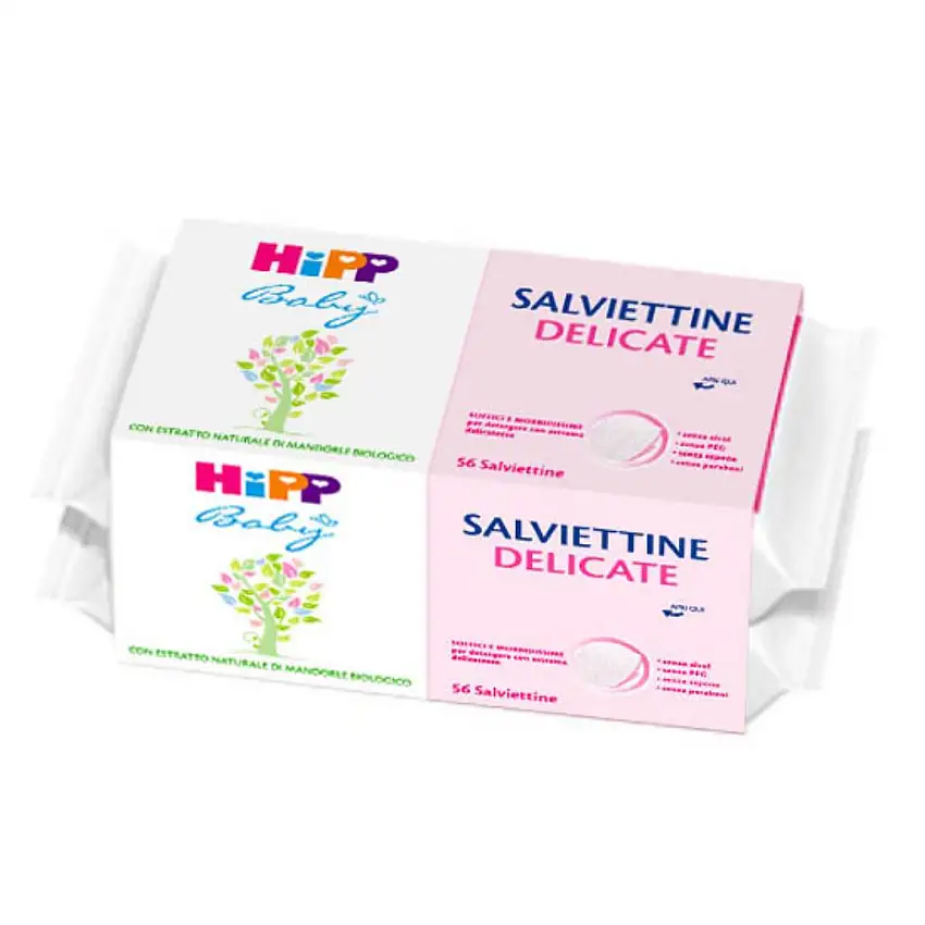 HIPP SALVIETTINE DELICATE BIPACK 2X56 PEZZI