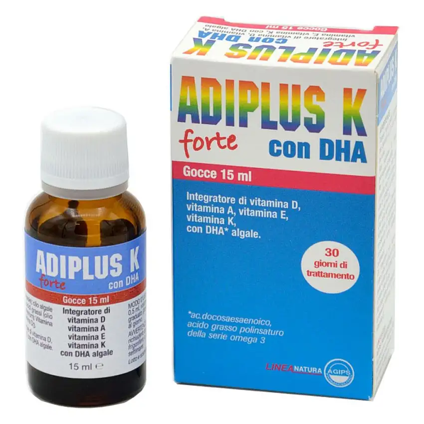 ADIPLUS K FORTE CON DHA GOCCE FLACONCINO 15 ML