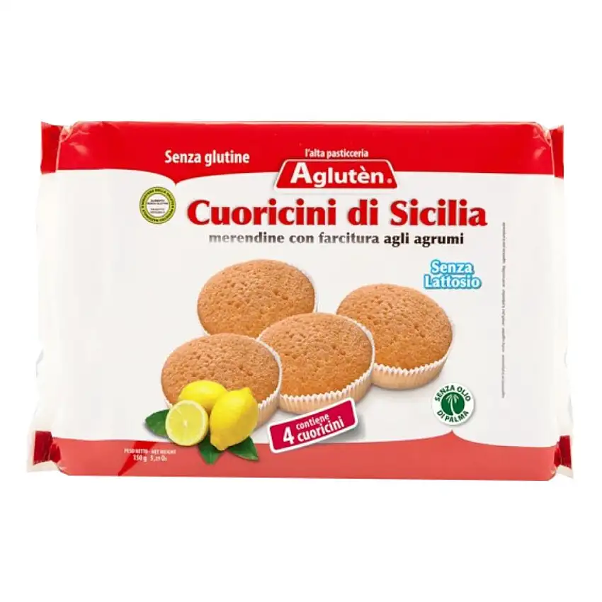 AGLUTEN CUORICINI DI SICILIA 4 X 37,5 G