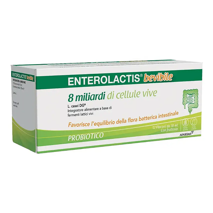 ENTEROLACTIS BEVIBILE 12 FLACONCINI DA 10 ML SOFAR