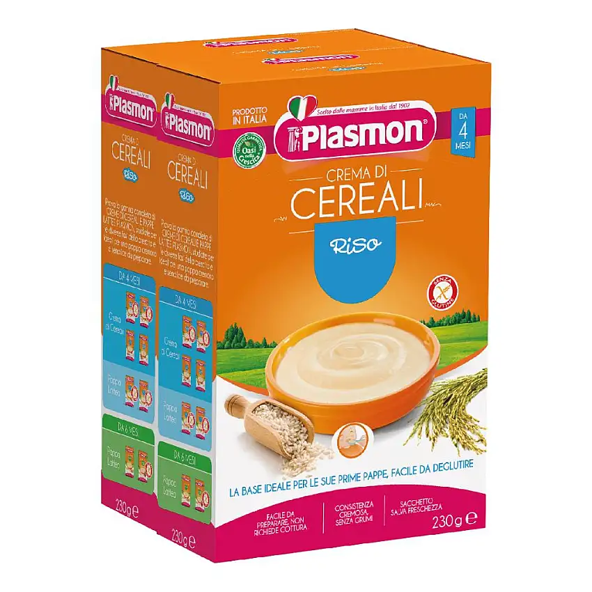 PLASMON CEREALI CREMA DI RISO E MAIS 2 X 230 G