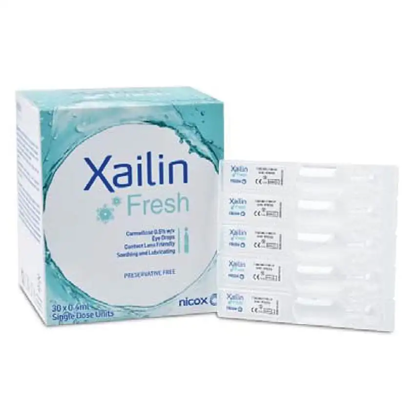 XAILIN FRESH GOCCE OCULARI CARBOSSIMETILCELLULOSA 0,5% 30 FLACONCINI MONODOSE 0,4 ML