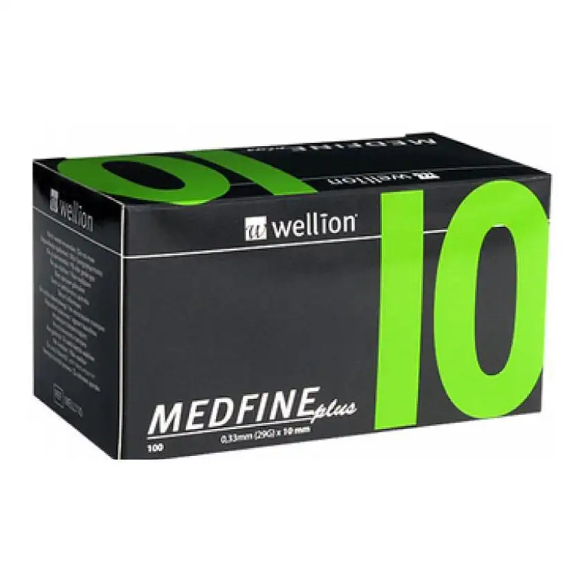 AGO PER PENNA DA INSULINA WELLION MEDFINE PLUS 10 30 GAUGE LUNGHEZZA 10 MM 100 PEZZI