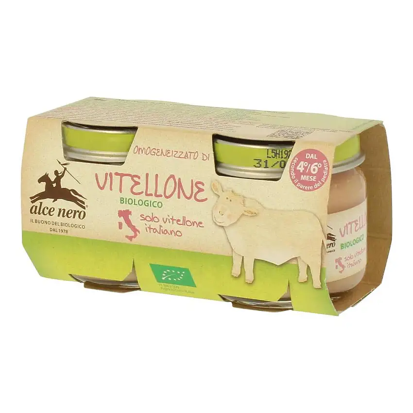 OMOGENEIZZATO DI VITELLONE BABY FOOD BIO 2 X 80 G