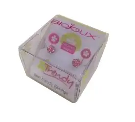 BJT0084 ORECCHINI ROSA STAINLESS STEEL