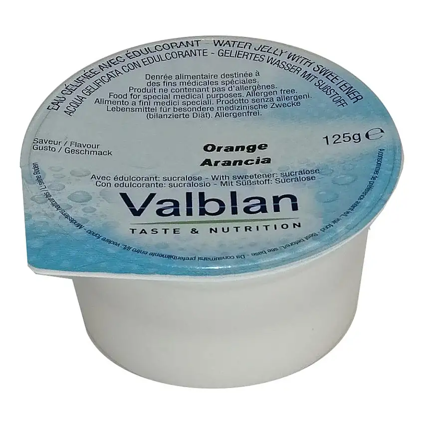 VALBLAN EAU GELIFICATA EDULCORATA ARANCIA 125 G