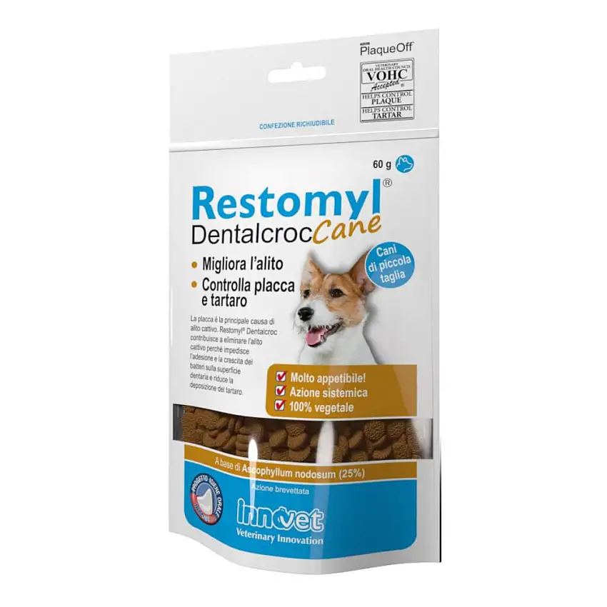 RESTOMYL DENTALCROC CANI PICCOLA TAGLIA BUSTA 60 G