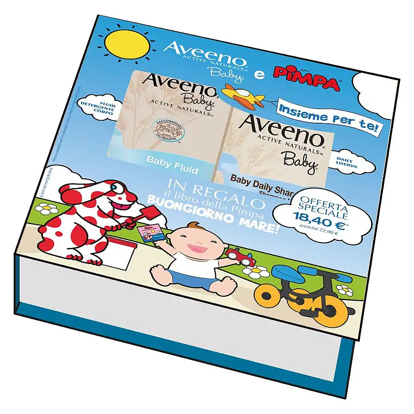 AVEENO COFANETTO PIMPA FLUID + BABY LOTION