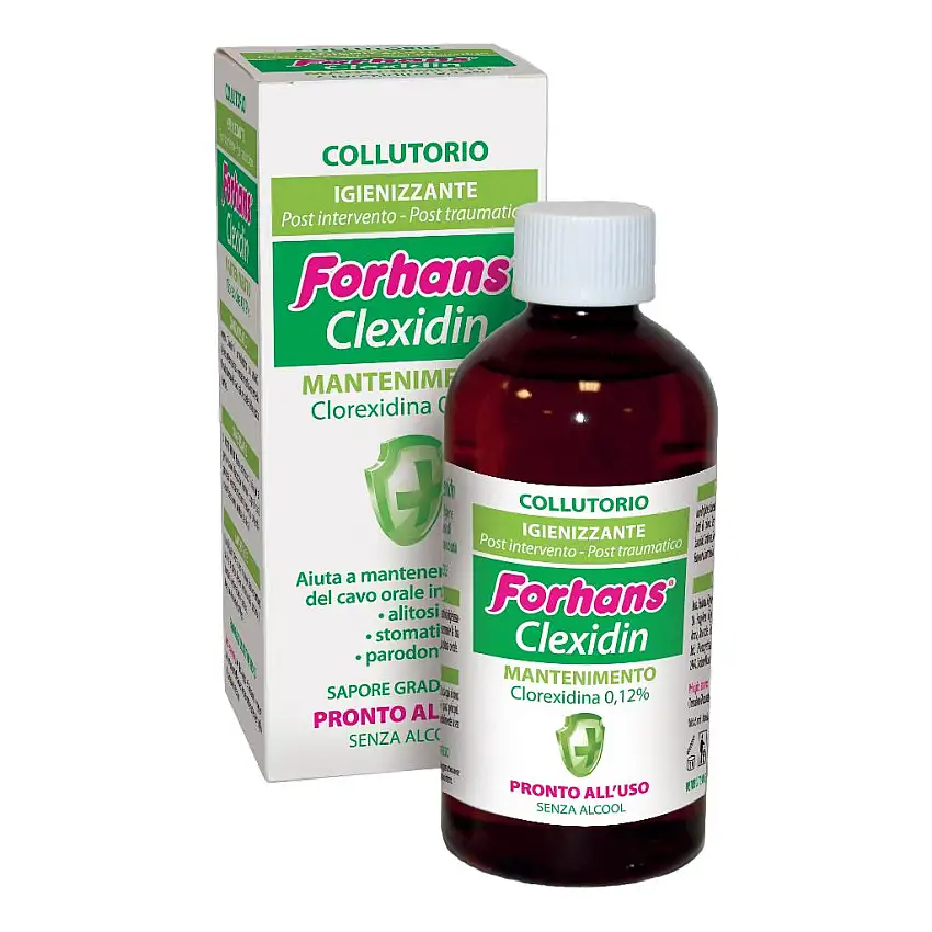 FORHANS COLLUTORIO CON CLOREXIDINA 0,12 CLEXIDIN SENZA ALCOOL 200 ML