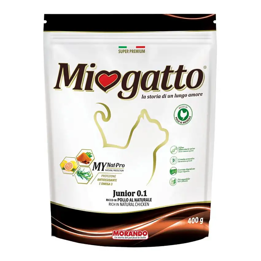 MIOGATTO JUNIOR 0,1 CARNI BIANCHE 400 G