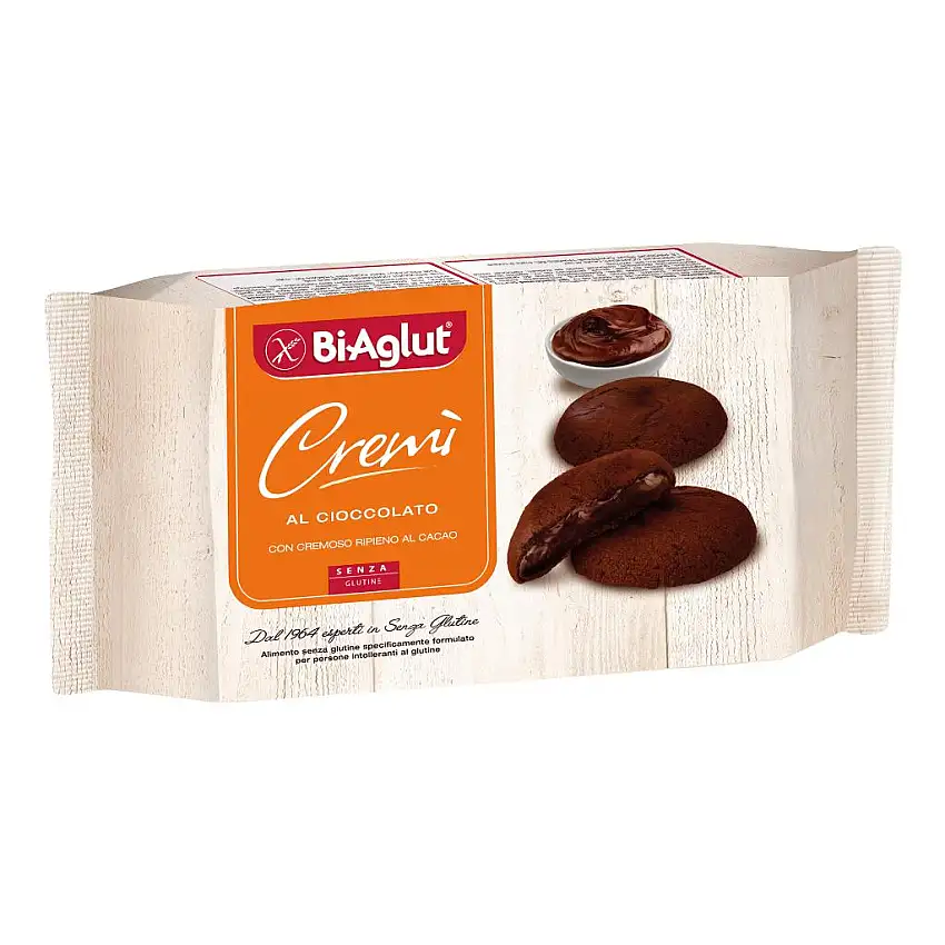 BIAGLUT DOLCISFIZI CREMI' AL CIOCCOLATO RIPIENI DI CREMA AL CACAO 160 G