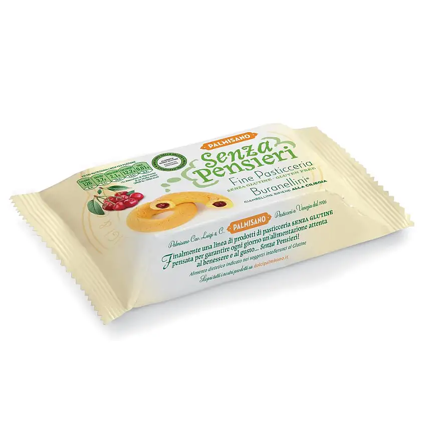 SENZA PENSIERI BURANELLINI RIPIENI ALLA CILIEGIA 150 G PORZIONI MONODOSE