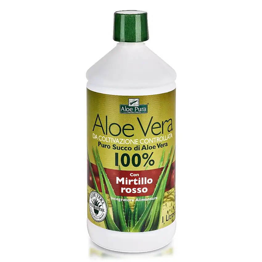 ALOE VERA SUCCO MIRTILLO ROSSO 1 L