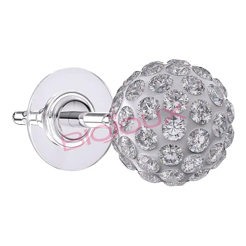BJT0060 ORECCHINI CRYSTAL 6 STAINLESS STEEL