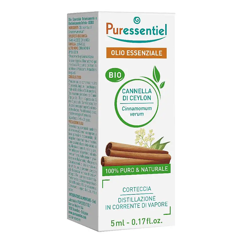 PURESSENTIEL CANNELLA OLIO ESSENZIALE BIO 5 ML