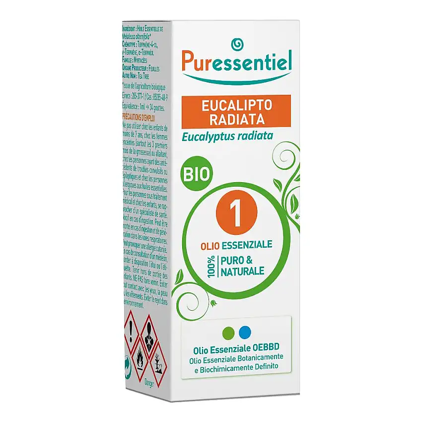 PURESSENTIEL EUCALIPTO RADIATA OLIO ESSENZIALE BIO 10 ML