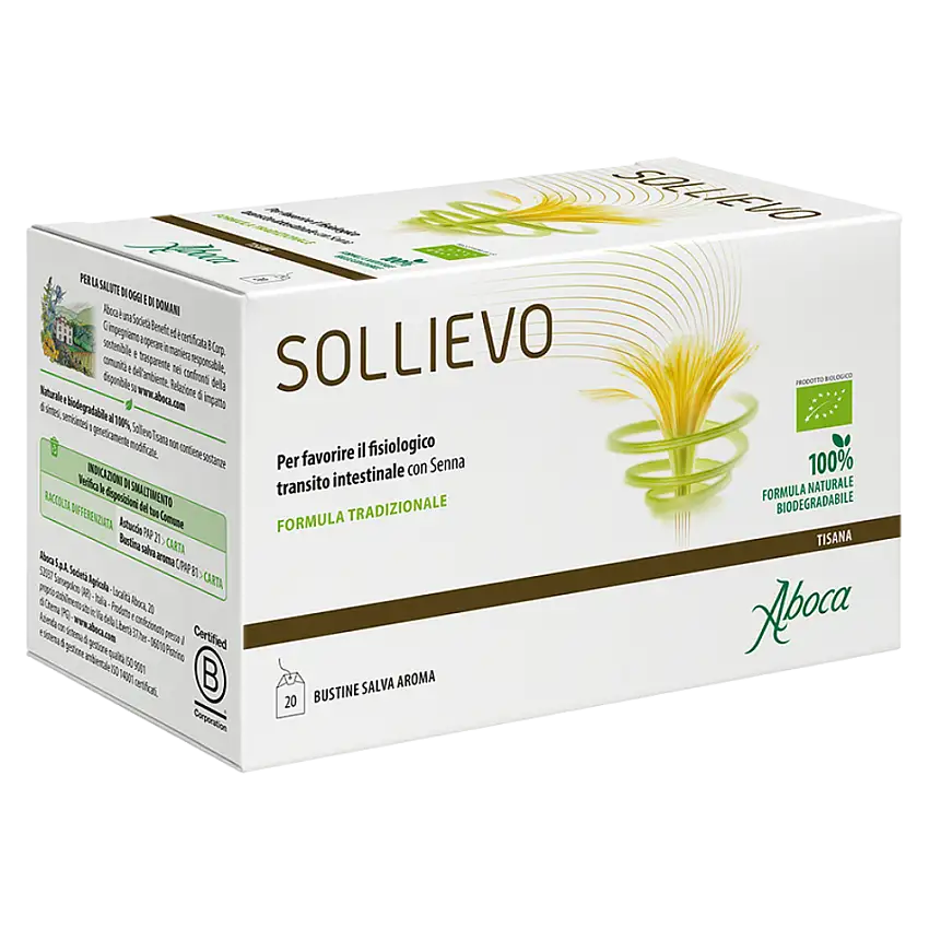 SOLLIEVO TISANA BIO 20 FILTRI DA 2,2 G