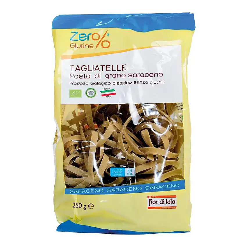 ZERO% GLUTINE TAGLIATELLE A NIDO DI GRANO SARACENO INTEGRALESENZA GLUTINE BIO 250 G