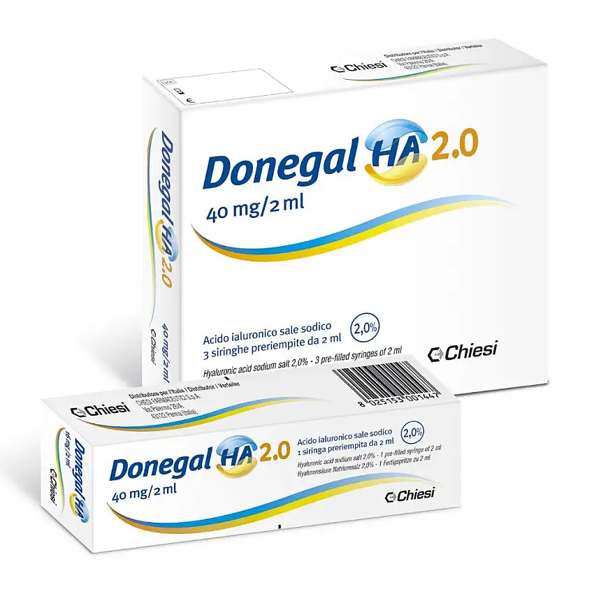 SIRINGA INTRA-ARTICOLARE DONEGAL HA 2,0 ACIDO IALURONICO 40 MG/2 ML 3 PEZZI
