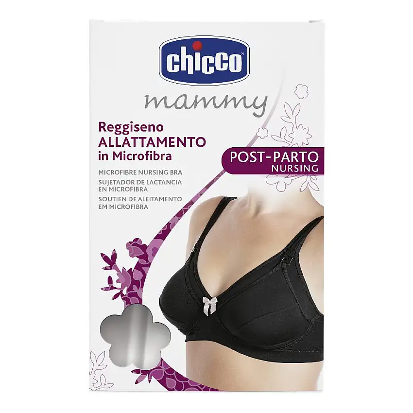 CHICCO MAMMY REGGISENO MICROFIBRA ALLATTAMENTO NERO 3C