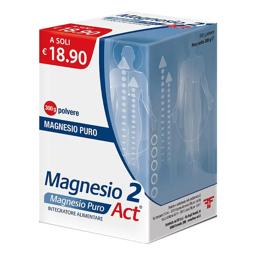 MAGNESIO 2 MAGNESIO PURO ACT POLVERE 300 G