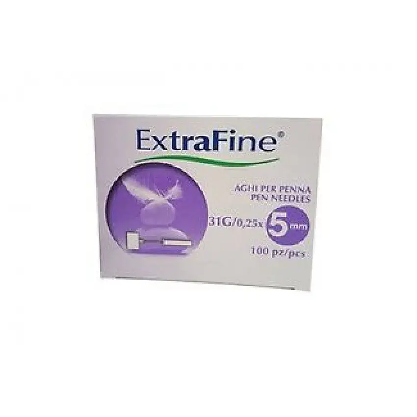 AGO PER PENNA DA INSULINA EXTRAFINE GAUGE 31 5 MM 100 PEZZI