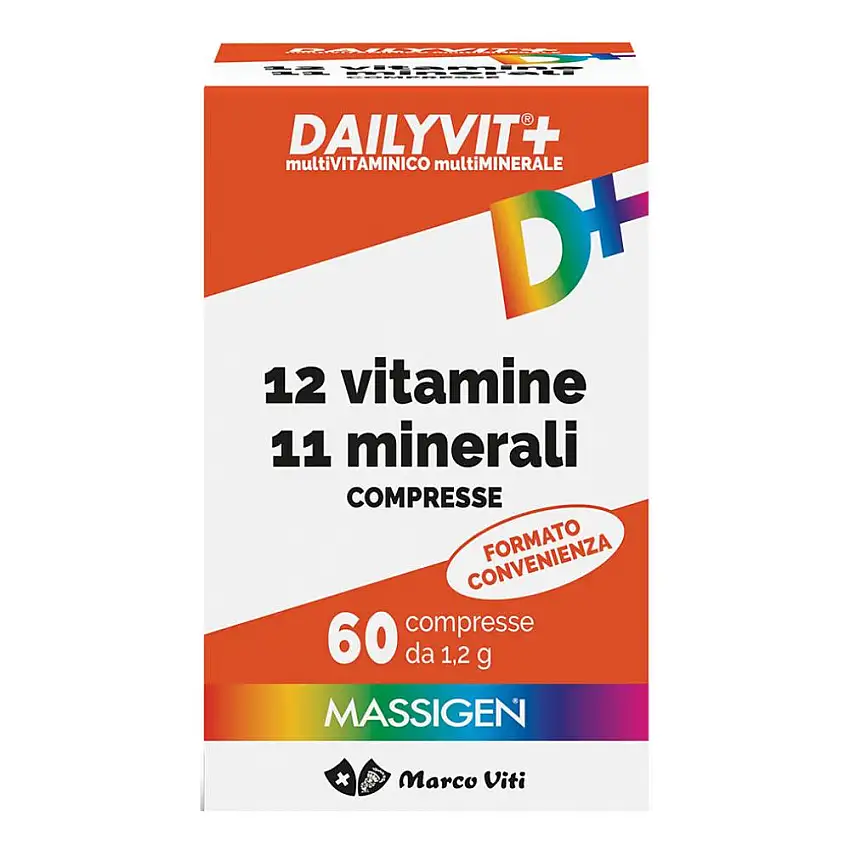 MASSIGEN DAILYVIT 12 VITAMINE 11 MINERALI 60 COMPRESSE RIVESTITE