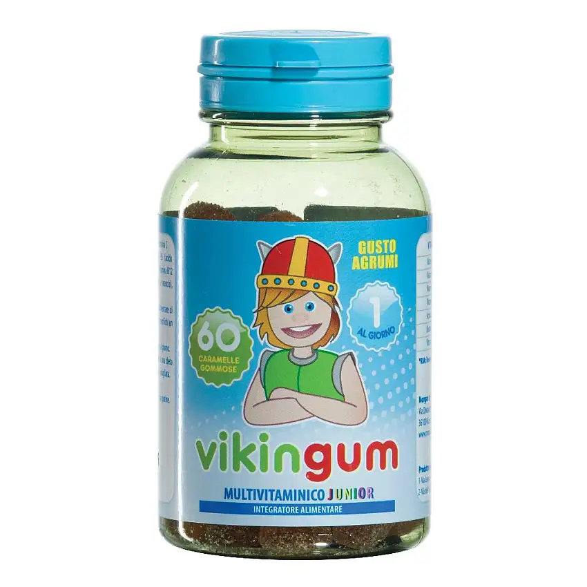 VIKINGUM MULTIVITAMINICO PER BAMBINI 60 CARAMELLE GOMMOSE 120 G