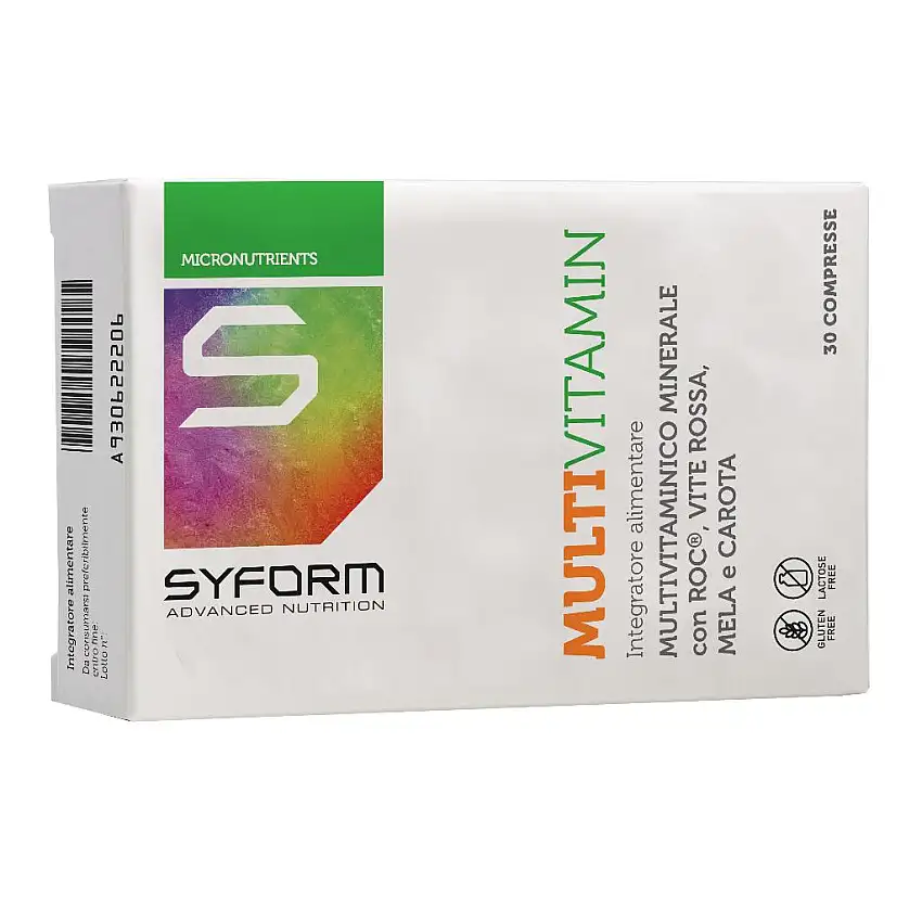 MULTIVITAMIN 30 COMPRESSE NUOVA CONFEZIONE SENZA GLUTINE NATURALMENTE PRIVO DI LATTOSIO