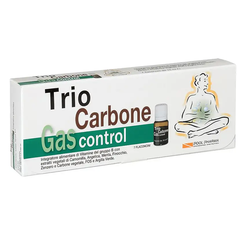 TRIOCARBONE GAS CONTROL 7 FLACONCINI 10 ML
