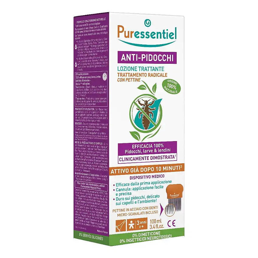 PURESSENTIEL LOZIONE PIDOCCHI PET 100 ML