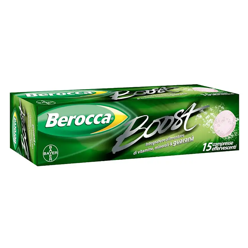 BEROCCA BOOST EFFERVESCENTE 15 COMPRESSE